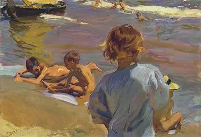 Children on the Beach, Valencia Joaquin Sorolla